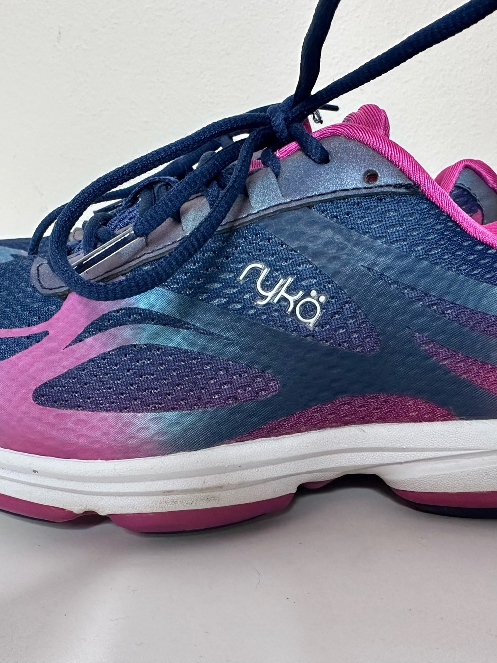 Ryka Navy and Pink Women's Athletic Walking Shoe